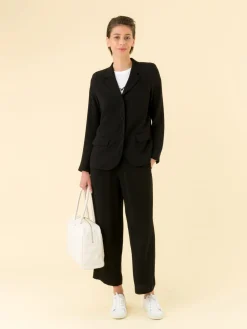 Black Tricaetate And Polyester Trousers<agnès b. Clearance