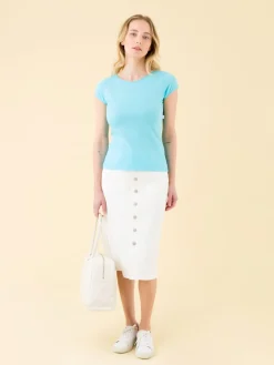 Blue Short Sleeve Australia T-shirt<agnès b. Shop