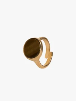 Brown Lou Signet Ring<agnès b. Best Sale