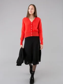Soft And Lightweight Maelys Red Cardigan<agnès b. Flash Sale
